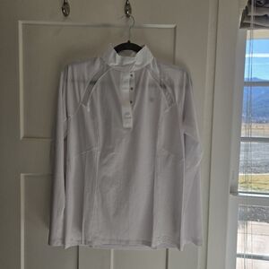 Ariat long sleeve white show top